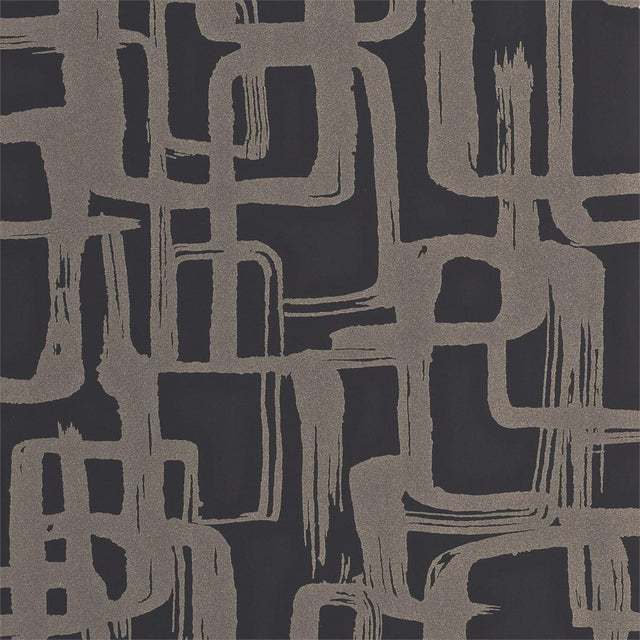 Harlequin Asuka Gold/Onyx Wallpaper