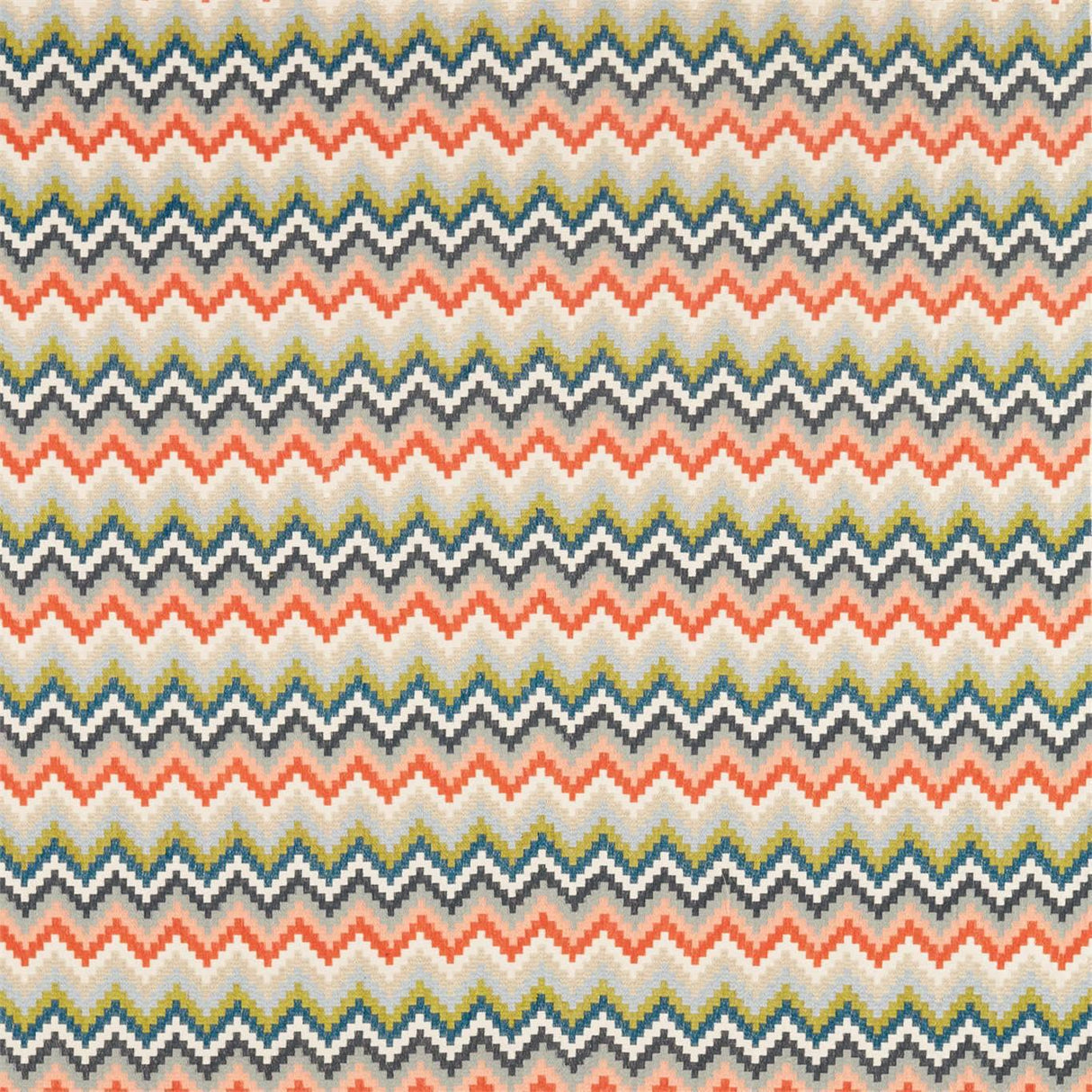 Harlequin Minouri Teal/Mandarin/Lichen Fabric