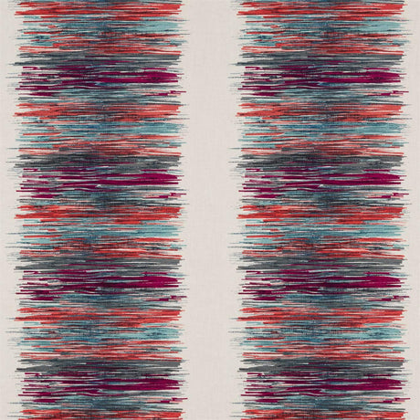 Harlequin Chromatic Magenta/Marine/Coral Fabric