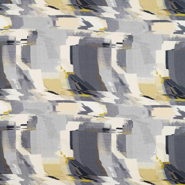 Harlequin Perspective Charcoal/Gold Fabric