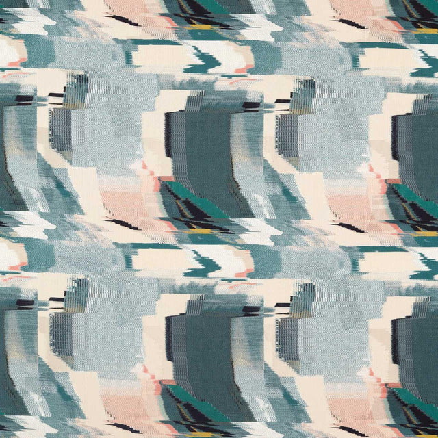 Harlequin Perspective Emerald/Peony Fabric