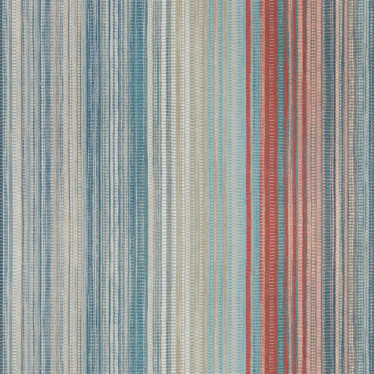 Harlequin Spectro Stripe Teal/Sedona/Rust Wallpaper