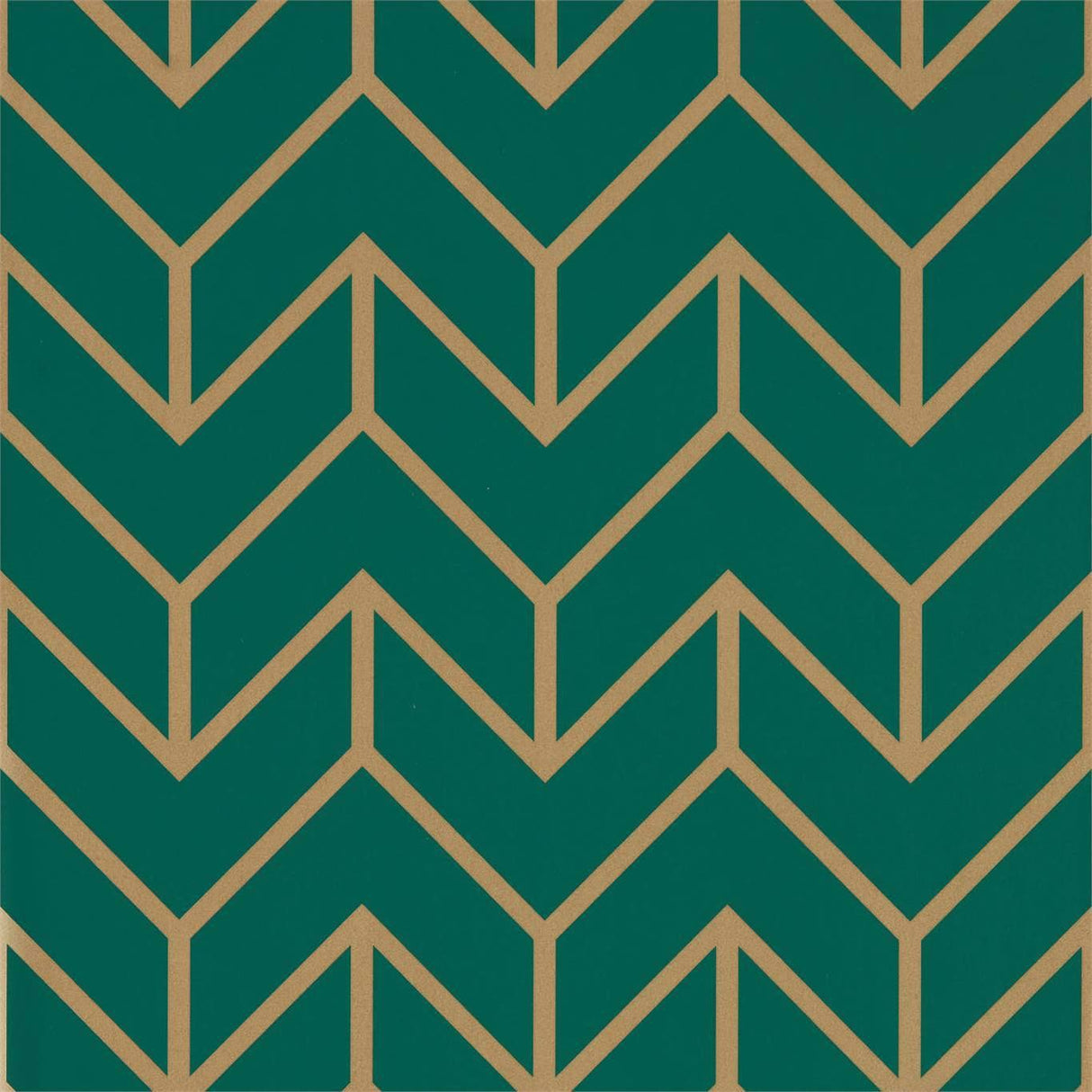 Harlequin Tessellation Teal/Gold Wallpaper