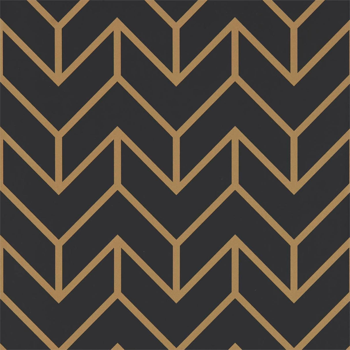Harlequin Tessellation Graphite/Gold Wallpaper