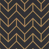 Harlequin Tessellation Graphite/Gold Wallpaper