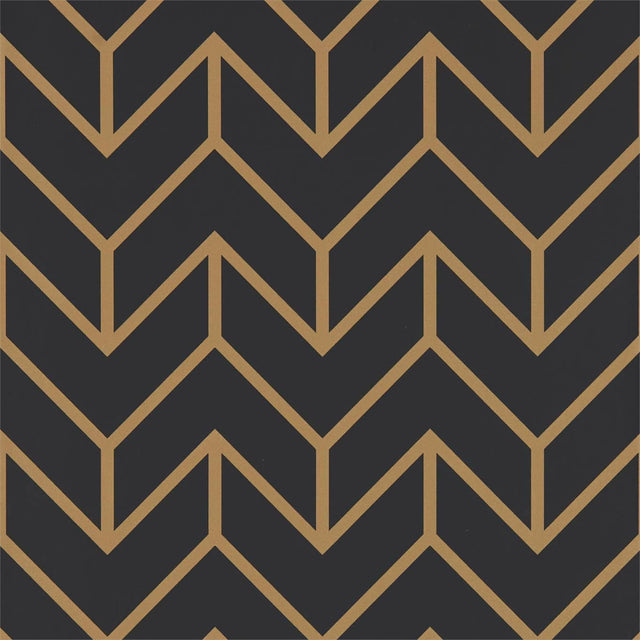 Harlequin Tessellation Graphite/Gold Wallpaper