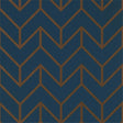Harlequin Tessellation Marine/Copper Wallpaper