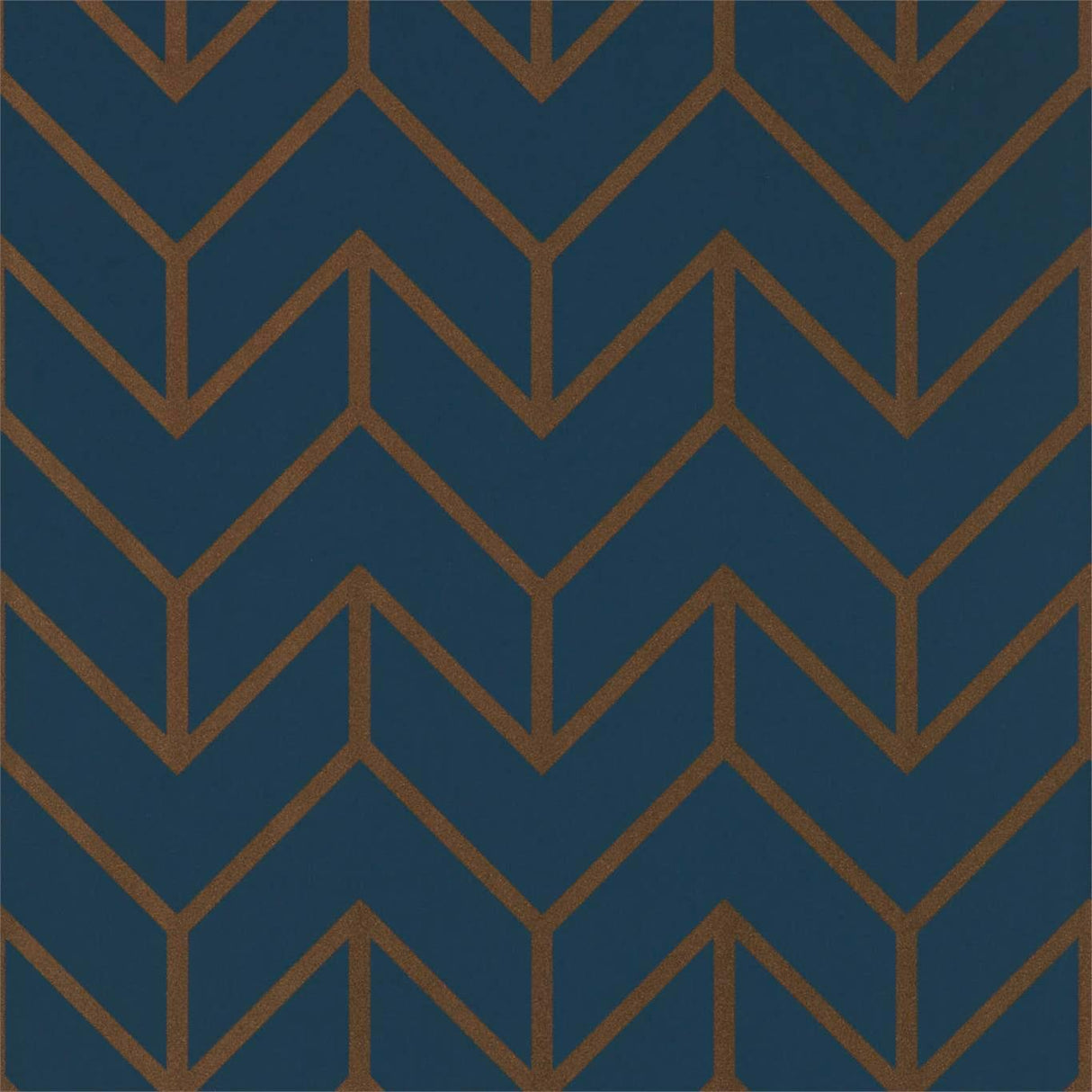 Harlequin Tessellation Marine/Copper Wallpaper