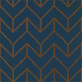 Harlequin Tessellation Marine/Copper Wallpaper