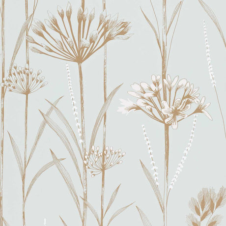 Harlequin Gardinum Seafoam/Chalk/Gold Wallpaper