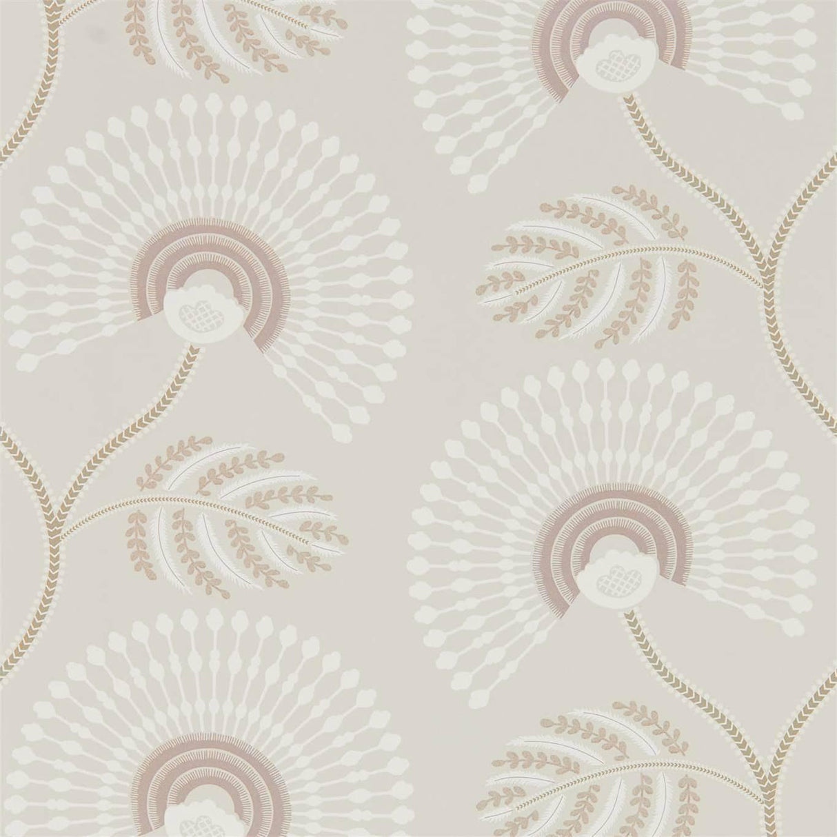 Harlequin Louella Rose Quartz/Pearl Wallpaper