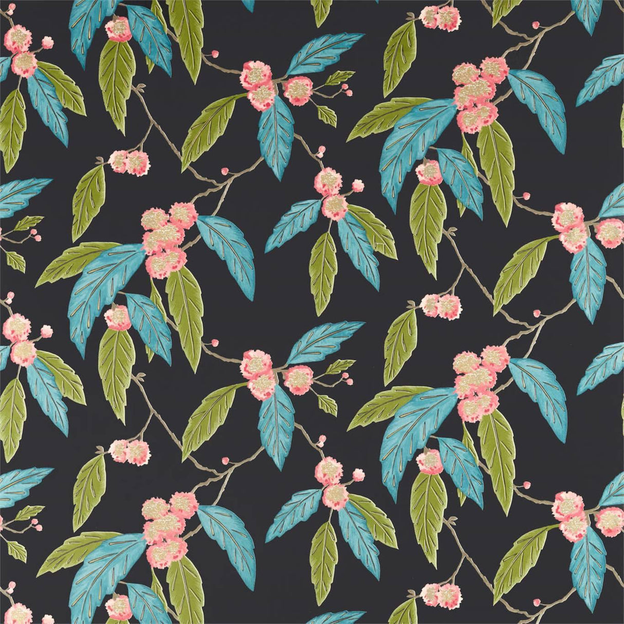 Harlequin Coppice Cerise/Marine Fabric