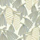 Harlequin Foxley Platinum/Gold Wallpaper