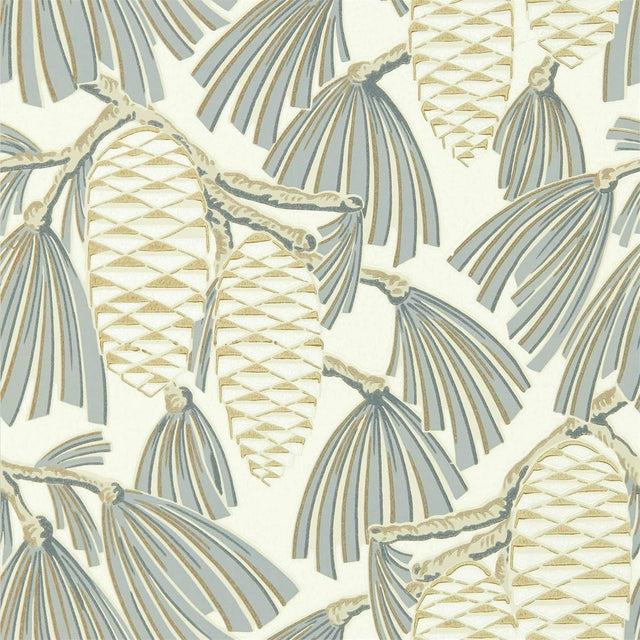 Harlequin Foxley Platinum/Gold Wallpaper