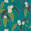 Harlequin Coppice Peacock/Azalea/Midnight Wallpaper