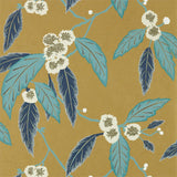 Harlequin Coppice Navy/Lagoon/Gold Wallpaper