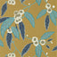 Harlequin Coppice Navy/Lagoon/Gold Wallpaper
