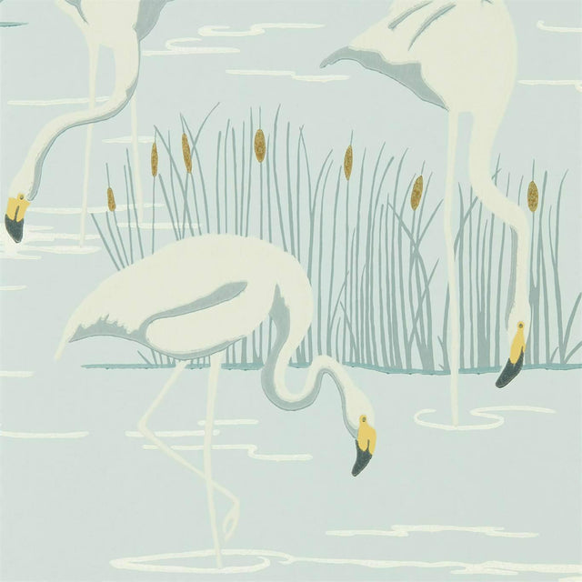 Harlequin Salinas Ice/Linen/Dijon Wallpaper