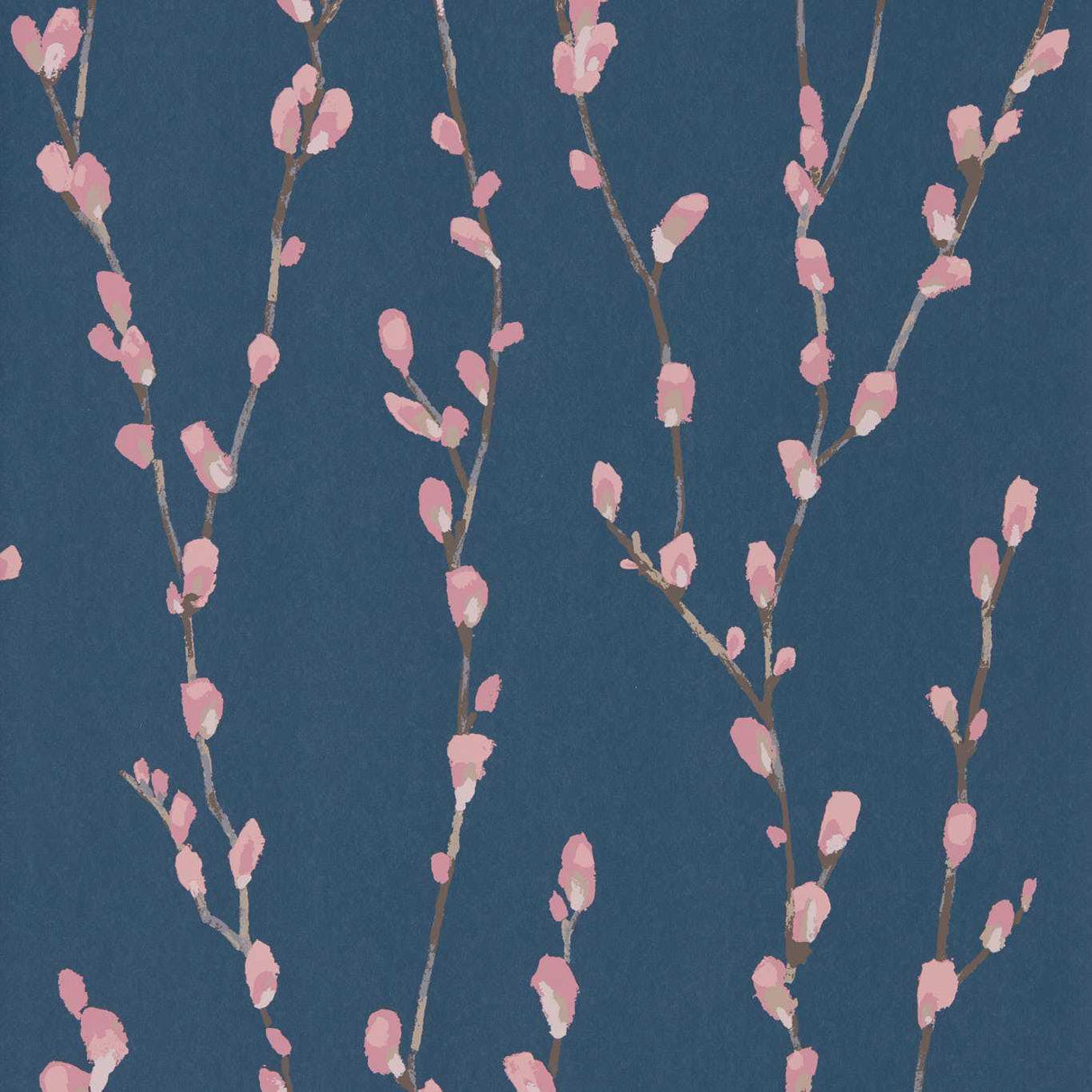Harlequin Salice Rose/Navy Wallpaper
