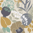 Harlequin Doyenne Ochre/Stone/Mint Wallpaper