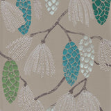 Harlequin Epitome Turquiose/Pea/Gilver Wallpaper