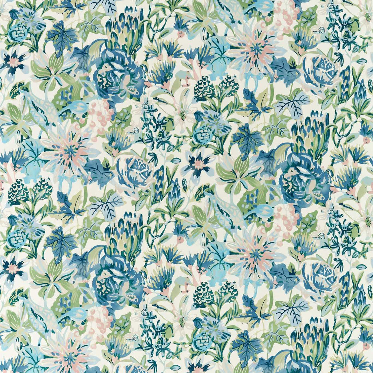 Harlequin Perennials Seaglass/ Exhale/ Murmuration Fabric