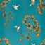 Harlequin Amazilia Teal/Gold Wallpaper