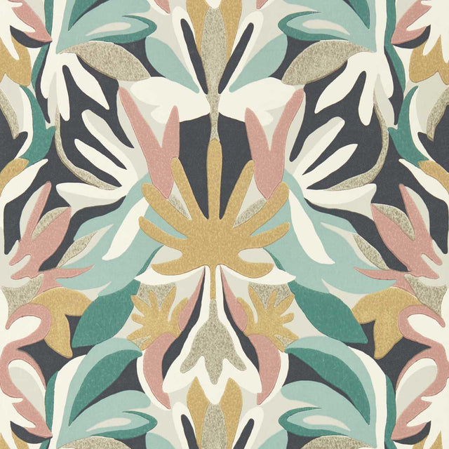 Harlequin Melora Positano/Succulent/ Gold Wallpaper