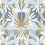 Harlequin Melora Hempseed/Exhale/Gold Wallpaper