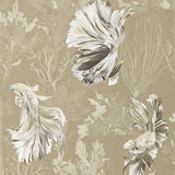 Harlequin Halfmoon Gilver/ Tranquility Wallpaper