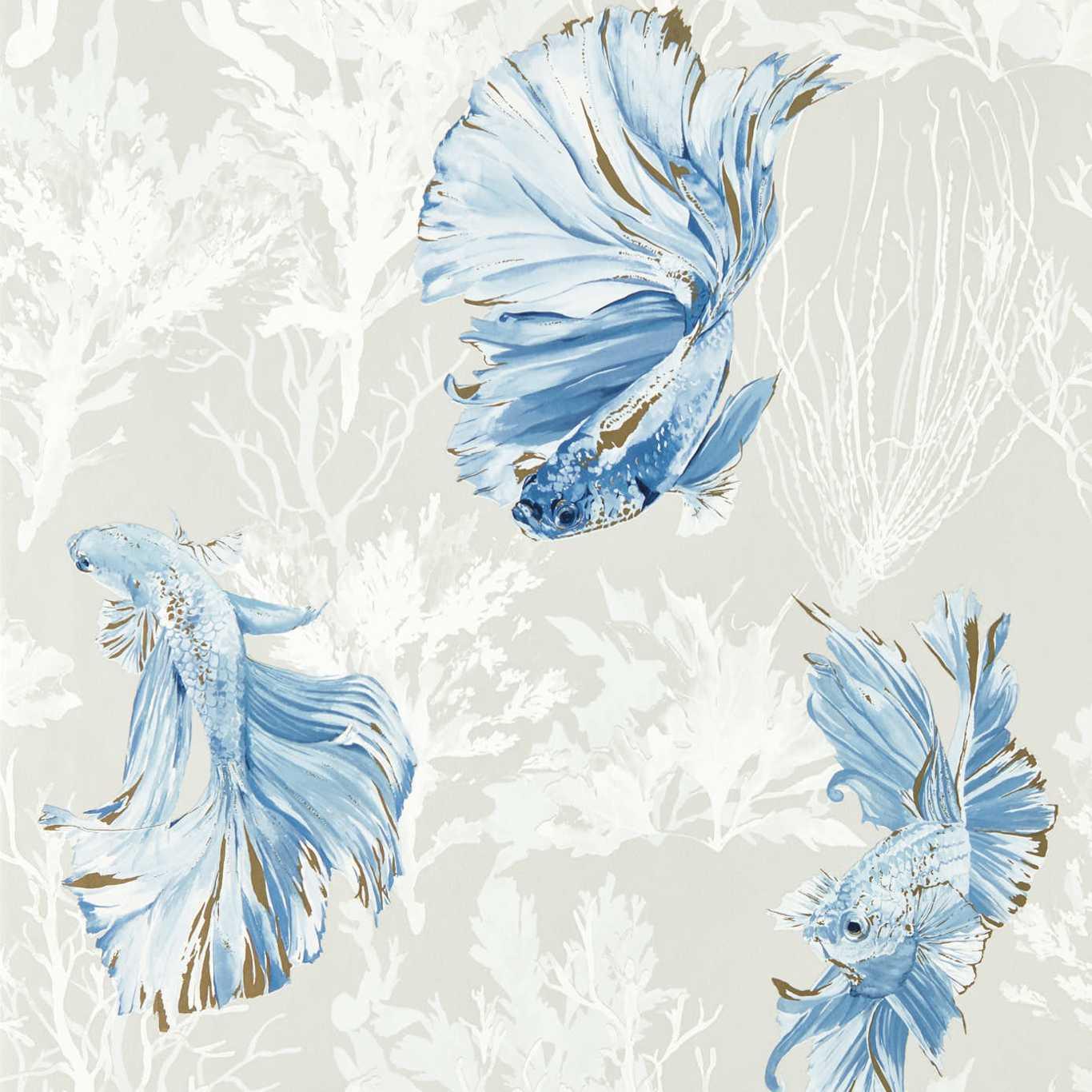 Harlequin Halfmoon Stillness/Indigo Wallpaper