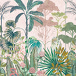 Harlequin Floreana Bleached Coral/Succulent/Fig Leaf Wallpaper