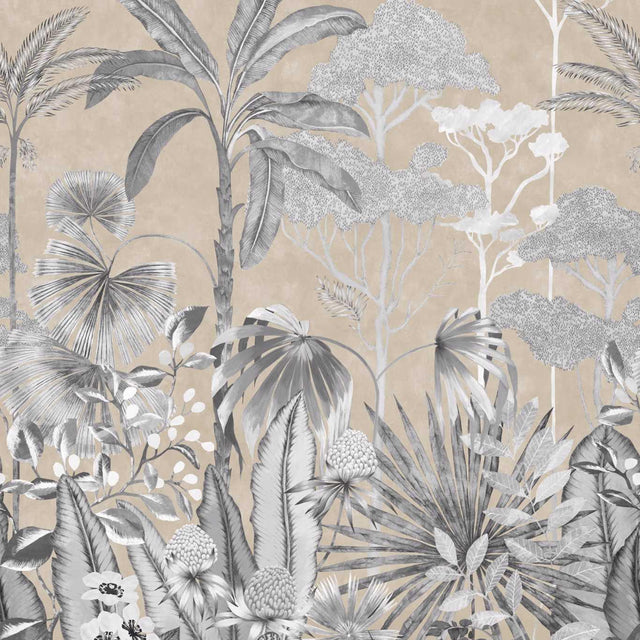 Harlequin Floreana Gilt/Black Earth/ Tranquility Wallpaper