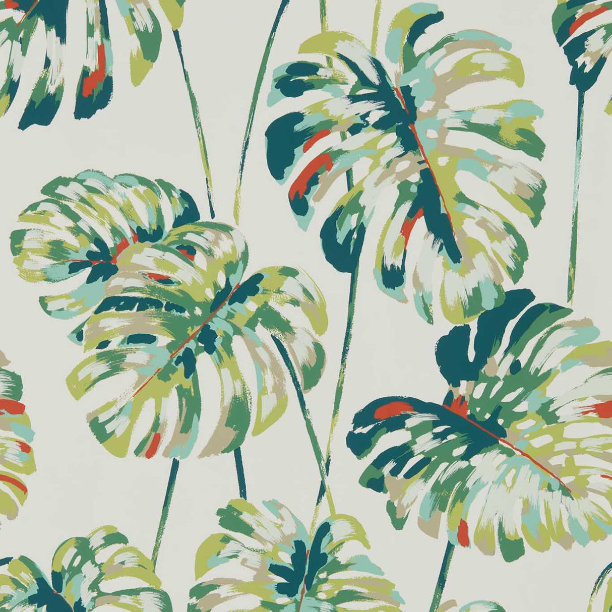Harlequin Kelapa Emerald/Zest Wallpaper
