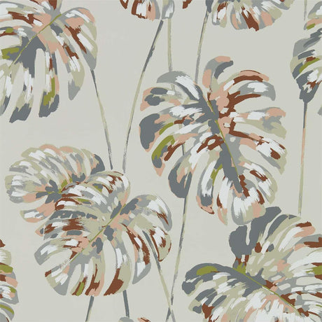 Harlequin Kelapa Charcoal/Blush Wallpaper
