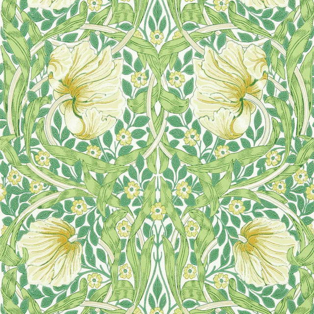 Morris & Co Pimpernel Weld/Leaf Green Wallpaper
