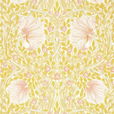 Morris & Co Pimpernel Sunflower/Pink Wallpaper