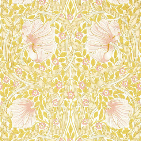 Morris & Co Pimpernel Sunflower/Pink Wallpaper