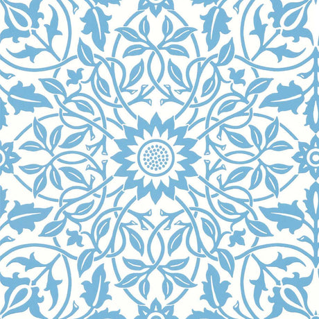 Morris & Co St James Ceiling China Blue Wallpaper