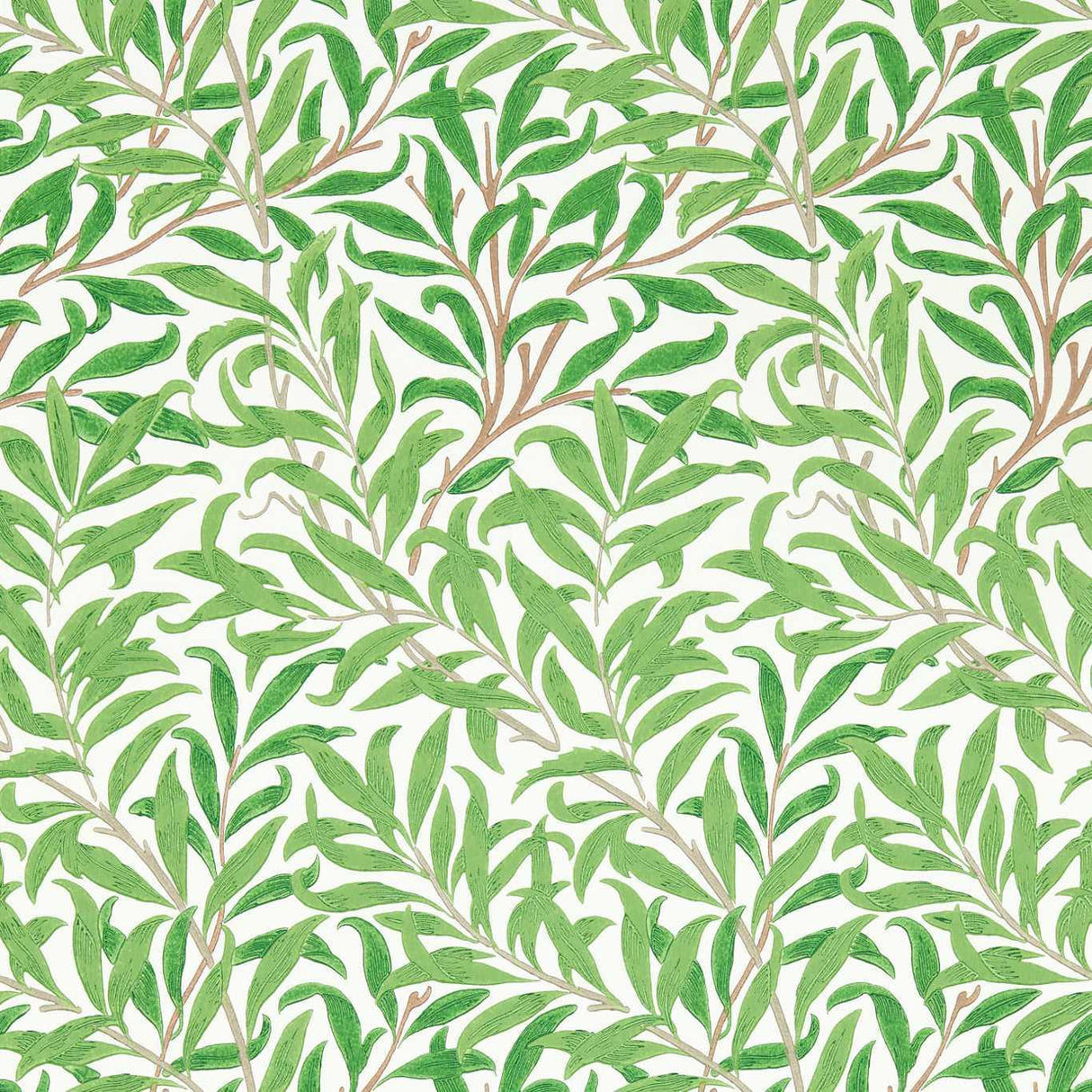 Morris & Co Willow Boughs Leaf Green Wallpaper