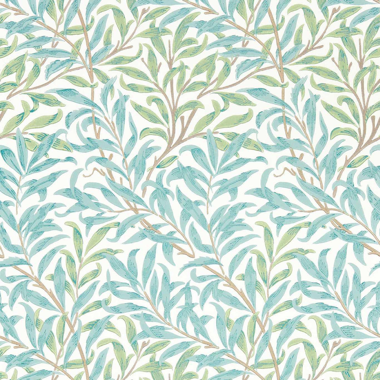 Morris & Co Willow Boughs Willow/Seaglass Wallpaper