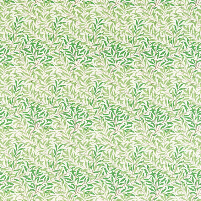 Morris & Co Willow Bough Leaf Greeen Fabric