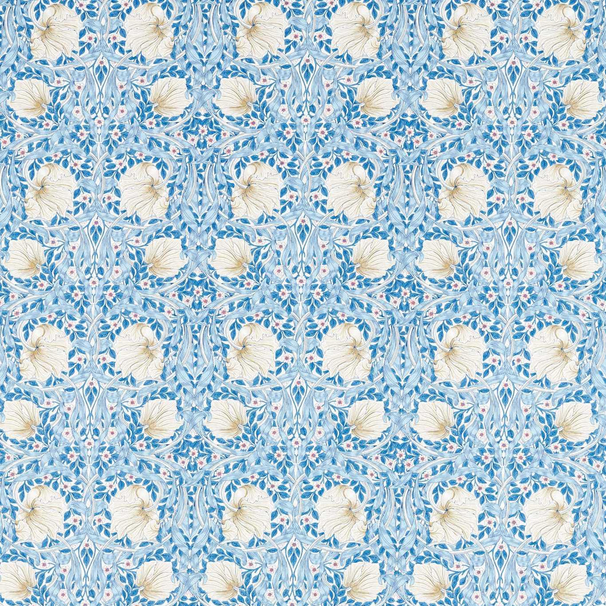 Morris & Co Pimpernel Woad Fabric