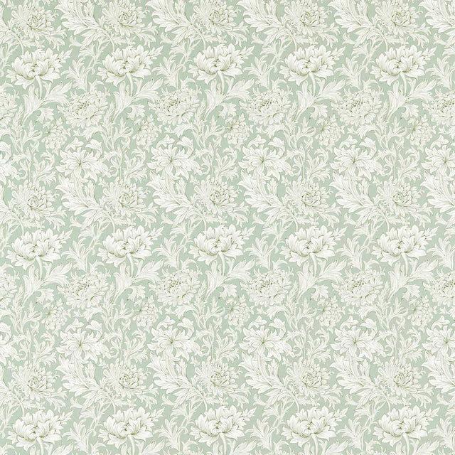 Morris & Co Chrysanthemum Toile Willow Fabric
