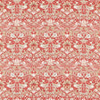 Morris & Co Strawberry Thief Indian Red Fabric