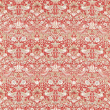 Morris & Co Strawberry Thief Indian Red Fabric