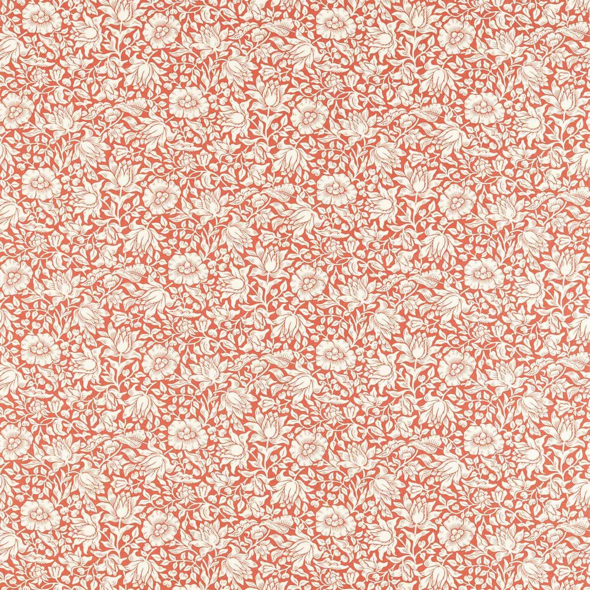 Morris & Co Mallow Madder Fabric