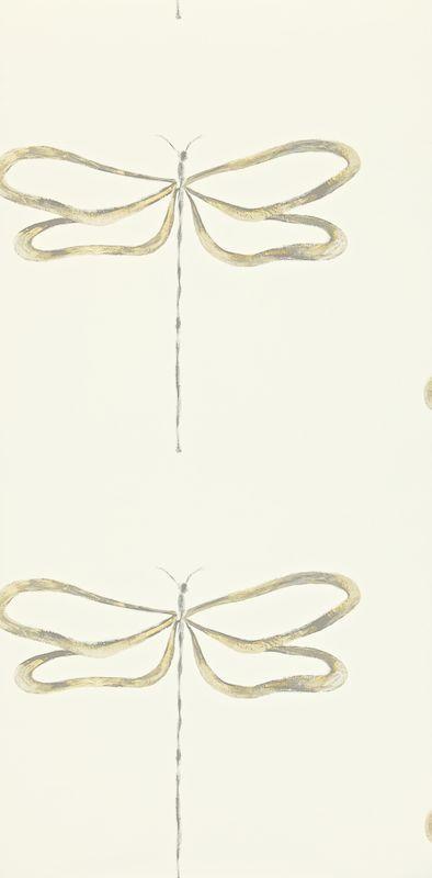 Scion Dragonfly Gilver/Champagne/Smoke Wallpaper
