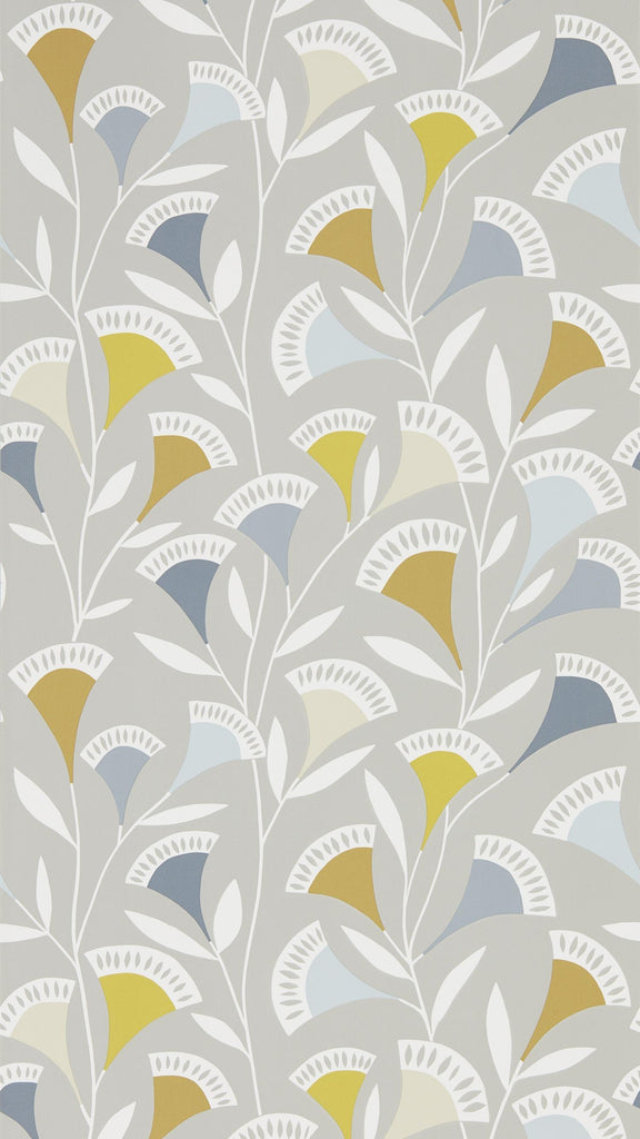 Scion Noukku Dandelion/Butterscoth/Charcoal Wallpaper