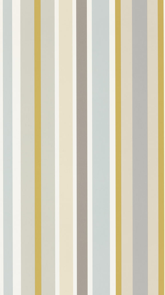 Scion Jelly Tot Stripe Slate/Biscuit/Maize Wallpaper